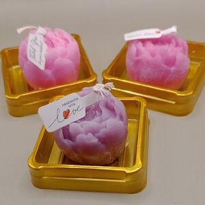 BaRich Candle For Life 💕 Handmade Pink and Purple Candle Set